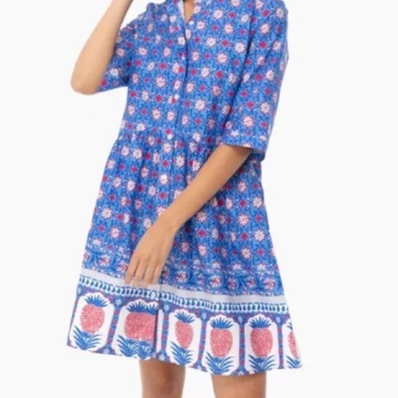 blue dress for baby girl Blue and White Stripe Martine Bubble Maxi Dress main image 1